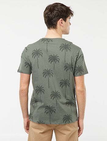 T-shirt con stampa palme