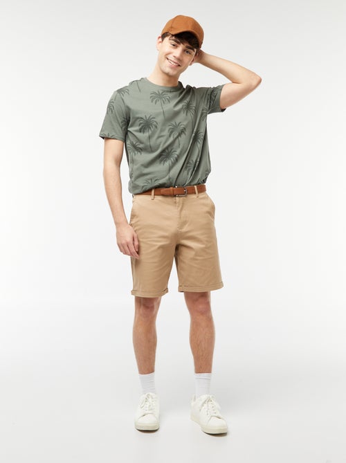 T-shirt con stampa palme - Kiabi