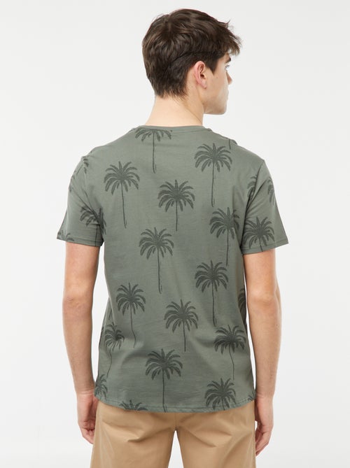 T-shirt con stampa palme - Kiabi