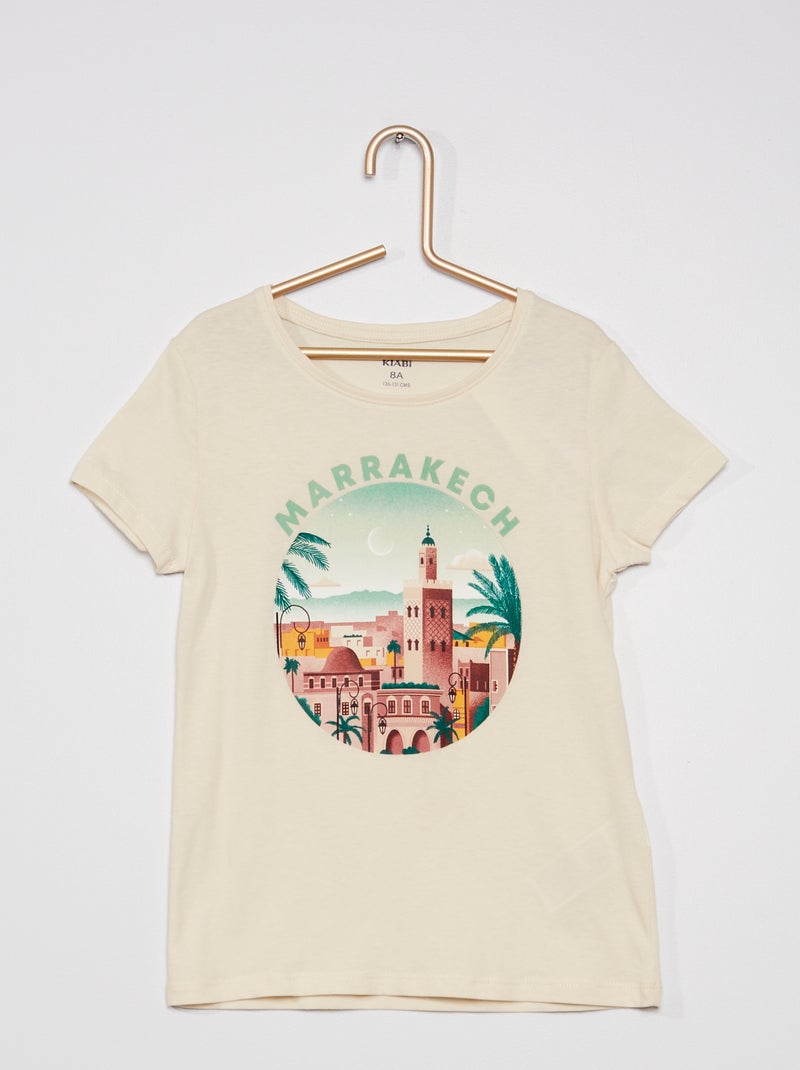 T-shirt con stampa 'Pays Basque' BIANCO - Kiabi
