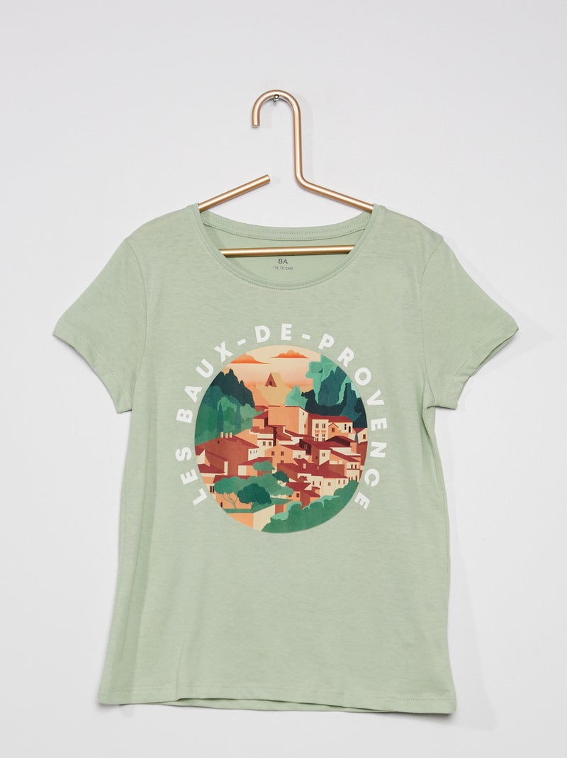 T-shirt con stampa 'Pays Basque' VERDE - Kiabi