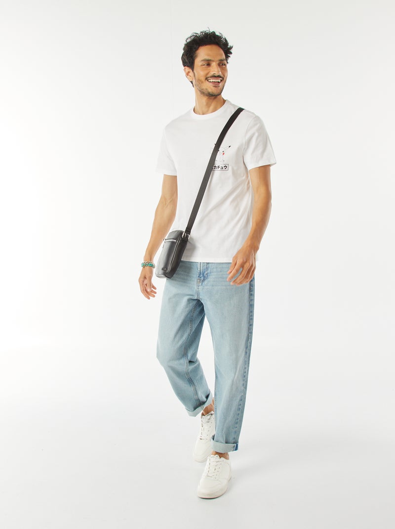 T-shirt con stampa 'Pikachu' bianco - Kiabi