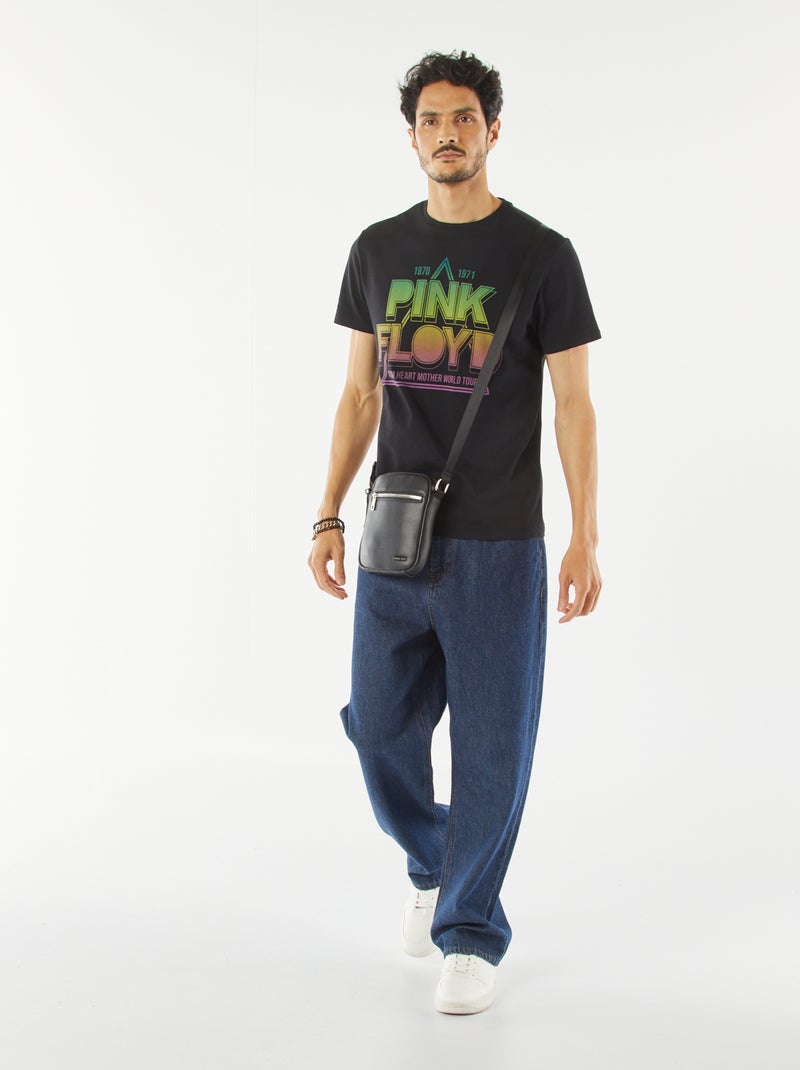 T-shirt con stampa 'Pink Floyd' a maniche corte nero - Kiabi