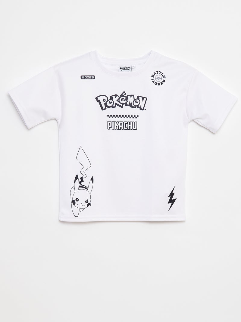 T-shirt con stampa 'Pokemon' bianco - Kiabi