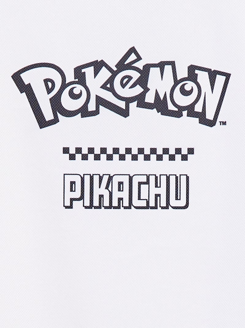 T-shirt con stampa 'Pokemon' bianco - Kiabi
