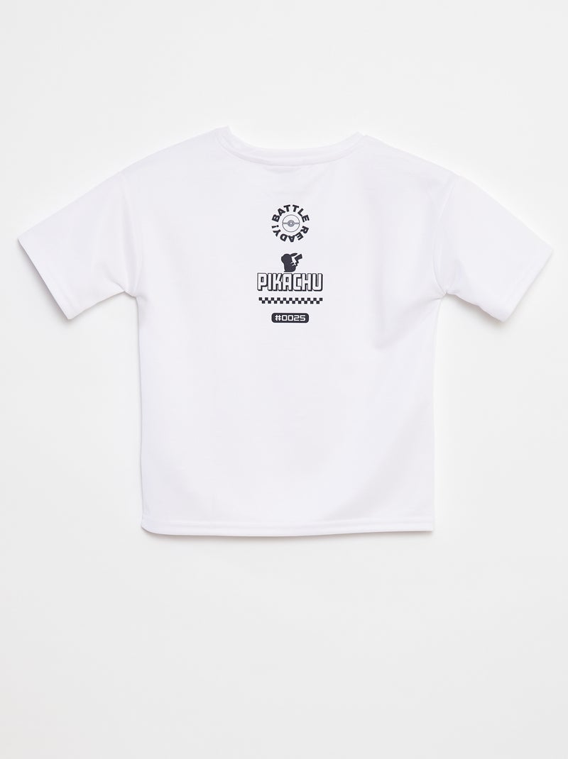 T-shirt con stampa 'Pokemon' bianco - Kiabi