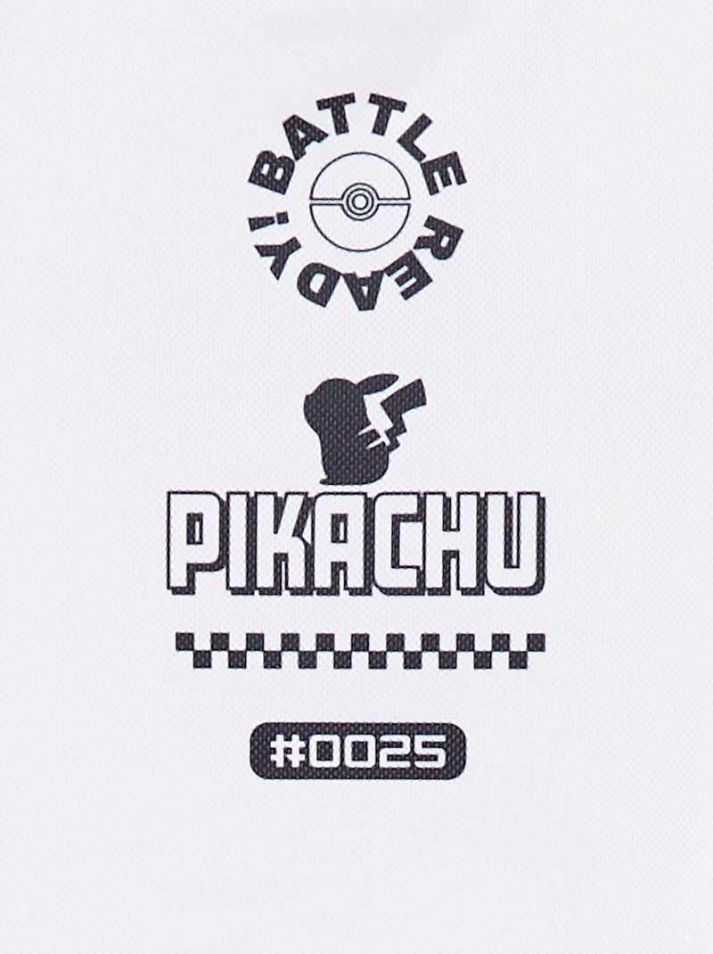 T-shirt con stampa 'Pokemon' bianco - Kiabi