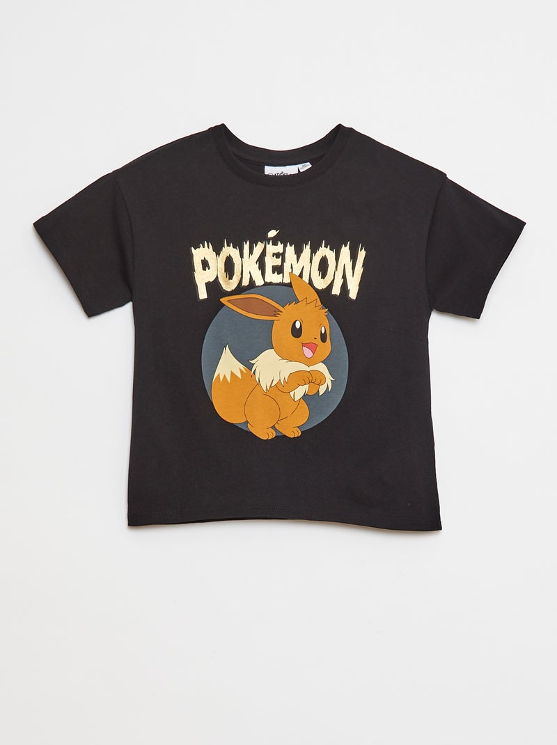T-shirt con stampa 'Pokemon' nero - Kiabi
