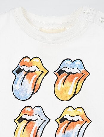 T-shirt con stampa 'Rolling Stones'
