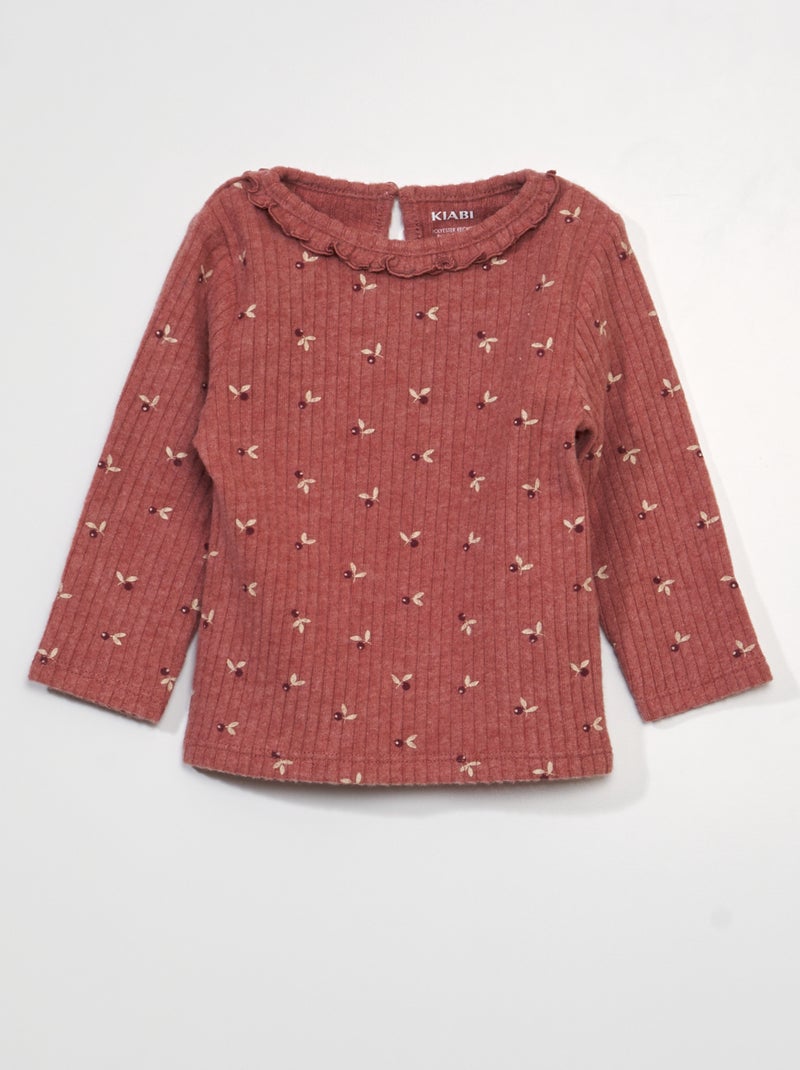 T-shirt con stampa ROSSO - Kiabi