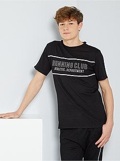 Ragazzo 10-18 anni - T-shirt con stampa 'running' - Kiabi