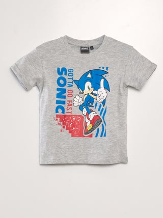 T-shirt con stampa 'Sonic'