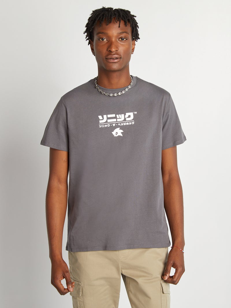 T-shirt con stampa 'Sonic' GRIGIO - Kiabi
