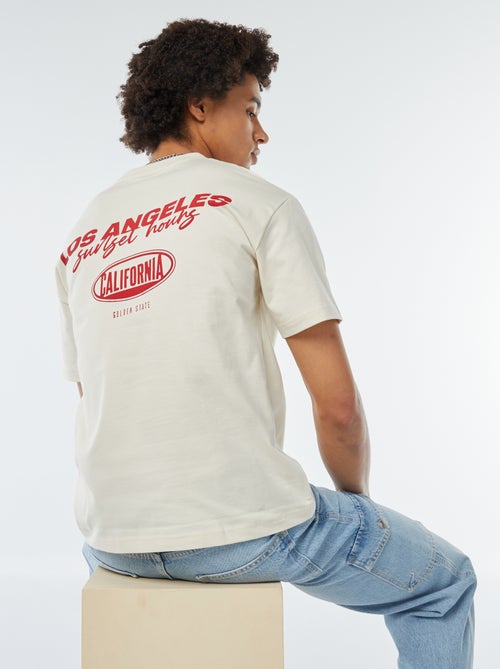 T-shirt con stampa sul petto - Kiabi