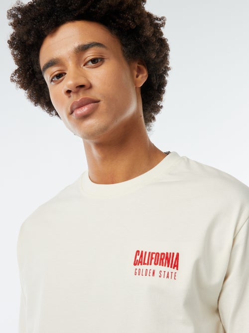 T-shirt con stampa sul petto - Kiabi