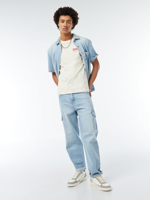 T-shirt con stampa sul petto - Kiabi