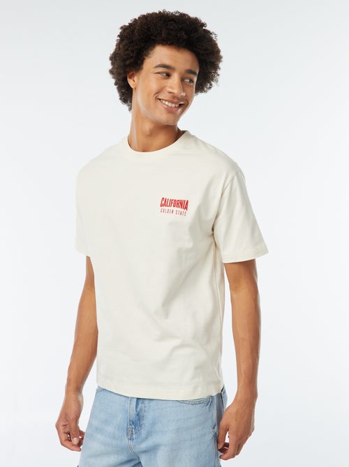 T-shirt con stampa sul petto - Kiabi