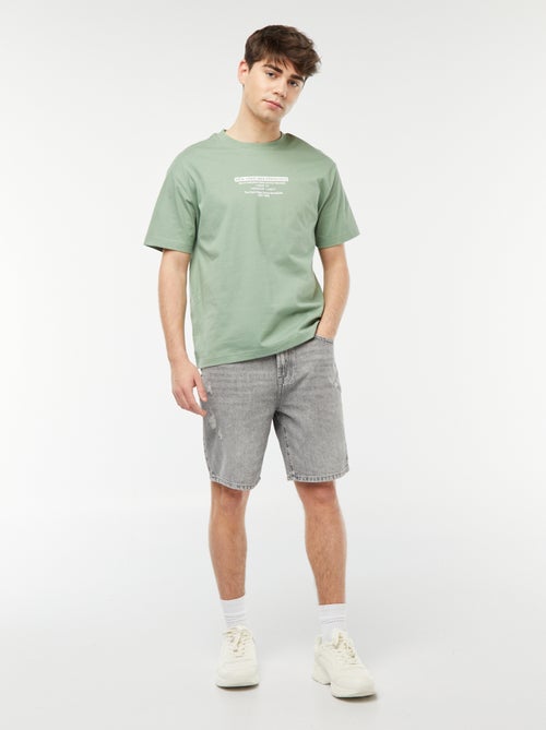 T-shirt con stampa sul petto - Kiabi