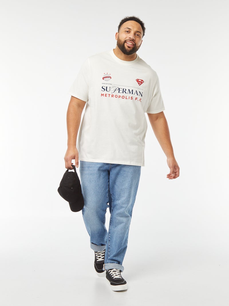 T-shirt con stampa 'Superman' BIANCO - Kiabi