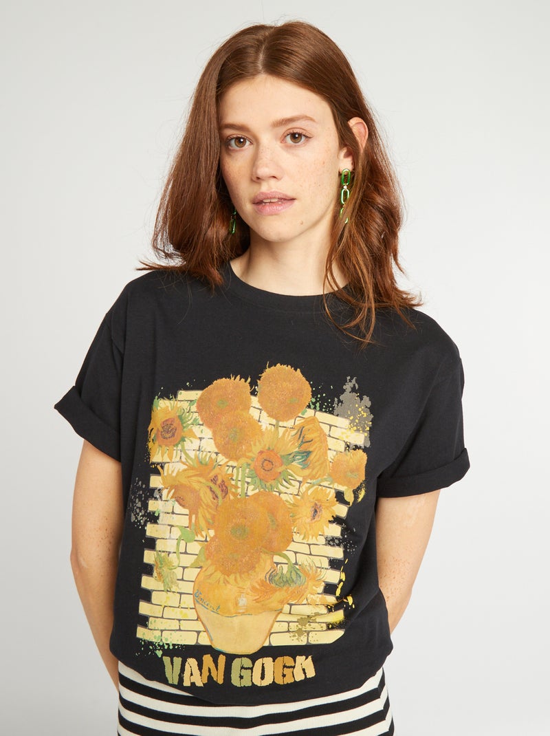 T-shirt con stampa 'The National Gallery' NERO - Kiabi