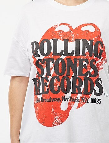 T-shirt con stampa 'The Rolling Stones' a maniche corte