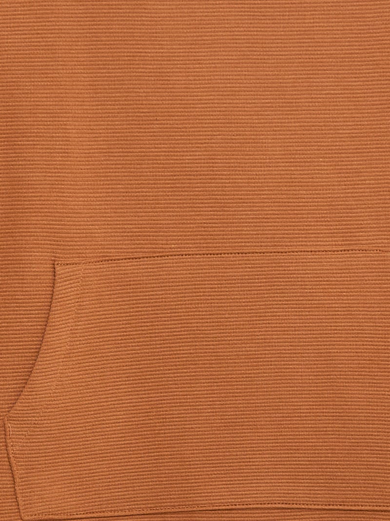 T-shirt con tasca a marsupio in maglia Ottoman Marrone - Kiabi