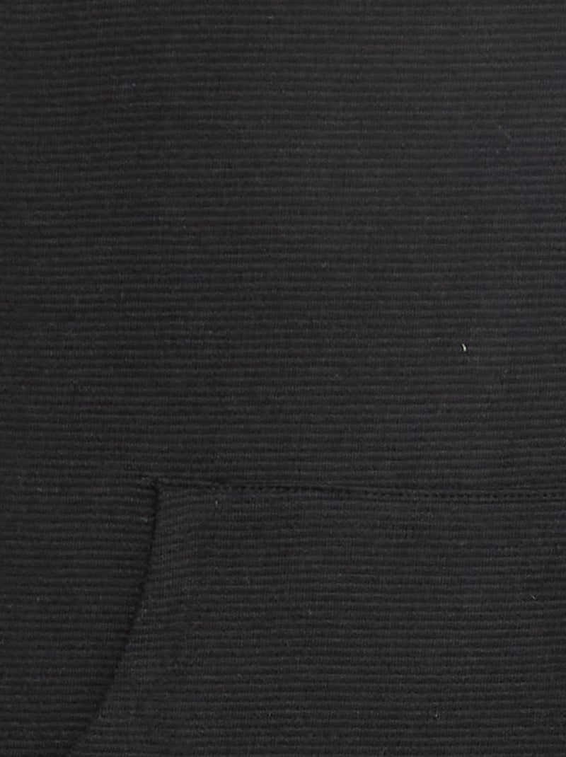 T-shirt con tasca a marsupio in maglia Ottoman Nero - Kiabi