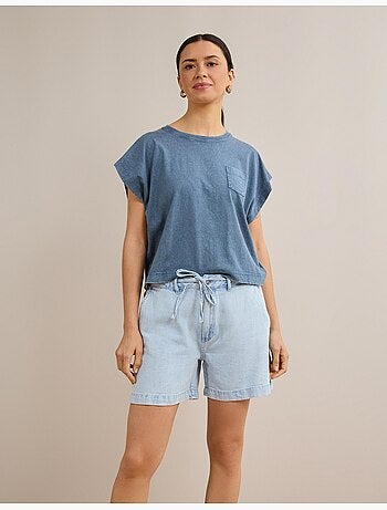 T-shirt con tasca, MO Fashion