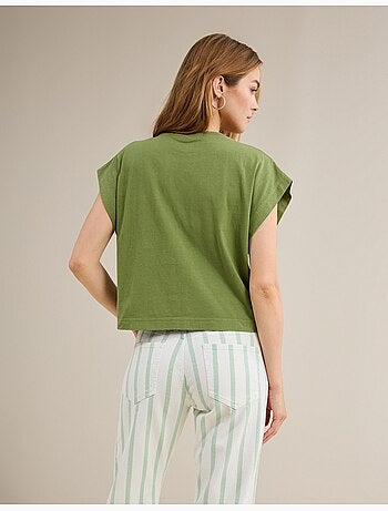 T-shirt con tasca, MO Fashion