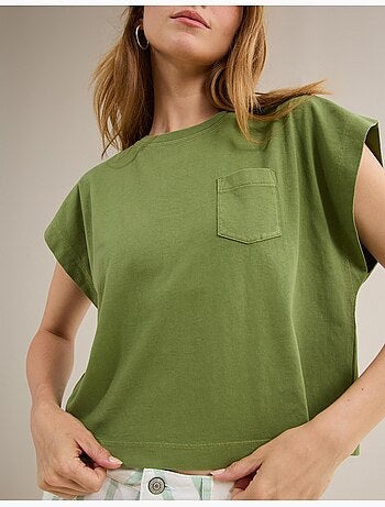 T-shirt con tasca, MO Fashion