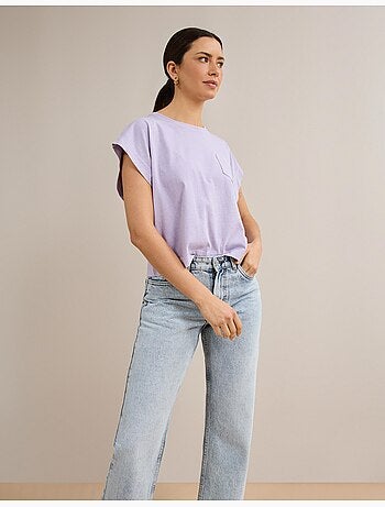 T-shirt con tasca, MO Fashion