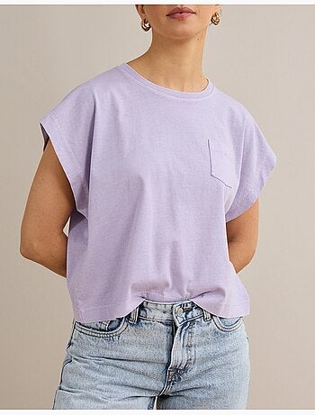 T-shirt con tasca, MO Fashion