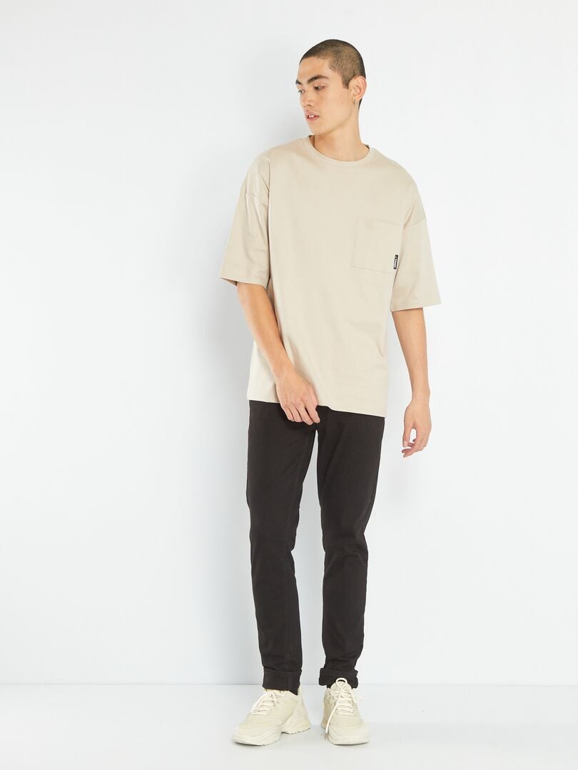 T-shirt con tasca sul petto GRIGIO - Kiabi