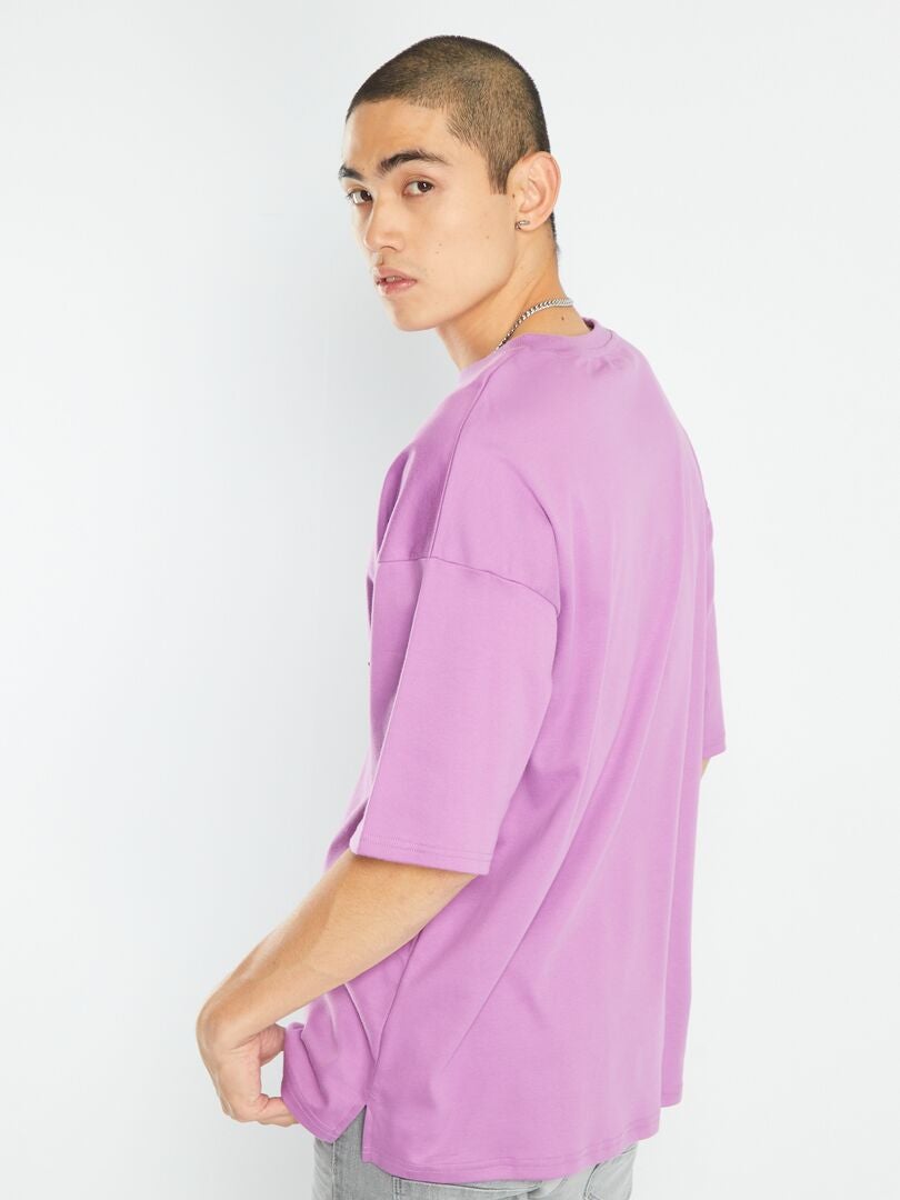 T-shirt con tasca sul petto ROSA - Kiabi