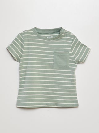 T-shirt con tasca sul petto
