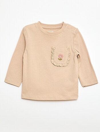 T-shirt con taschino decorativo