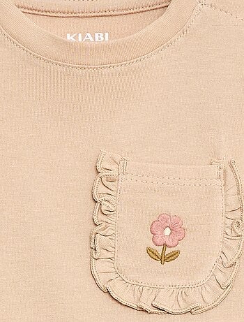 T-shirt con taschino decorativo