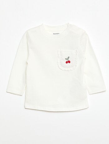 T-shirt con taschino decorativo