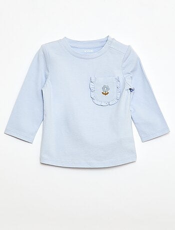 T-shirt con taschino decorativo