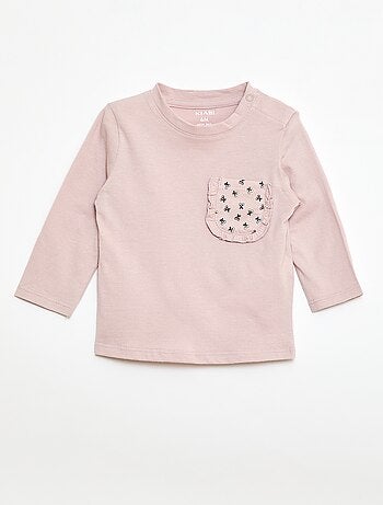 T-shirt con taschino decorativo