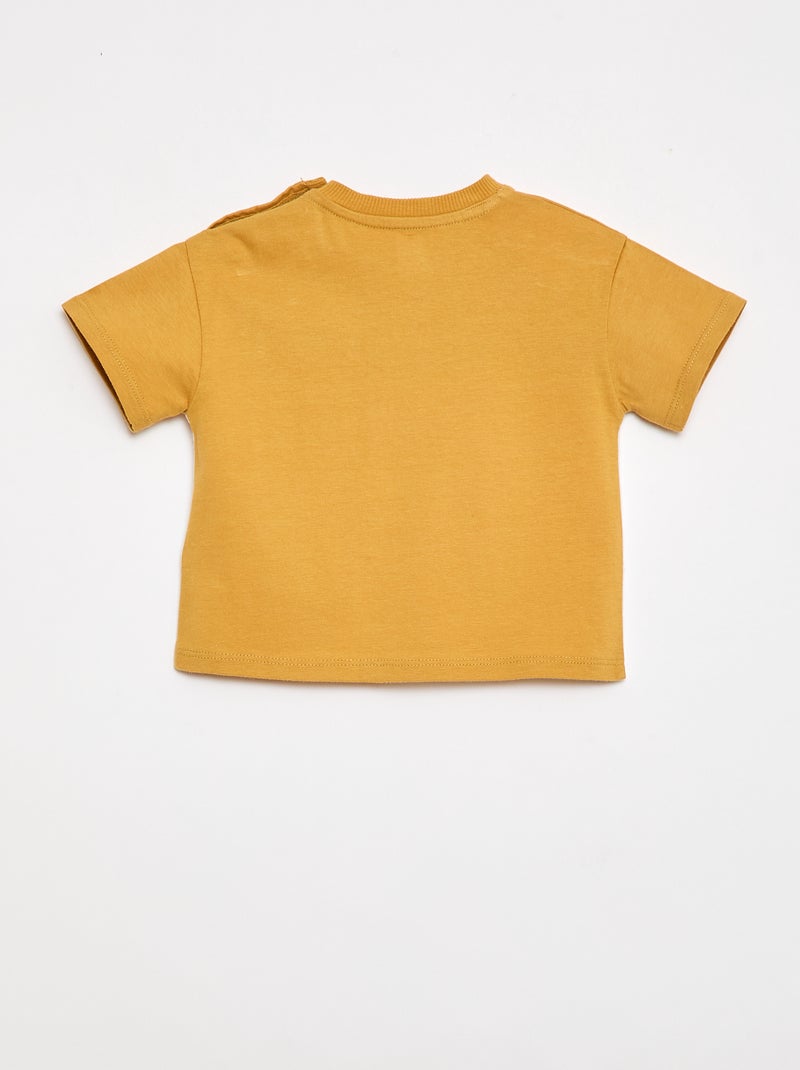 T-shirt con taschino 'Disney' Giallo - Kiabi