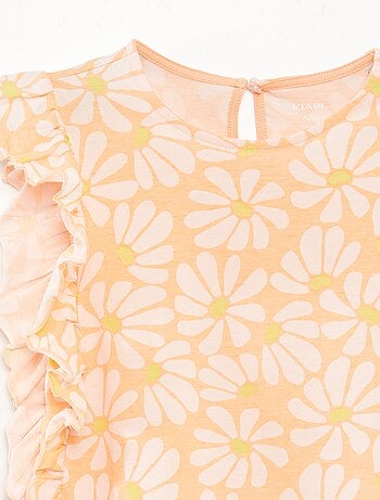 T-shirt con volant