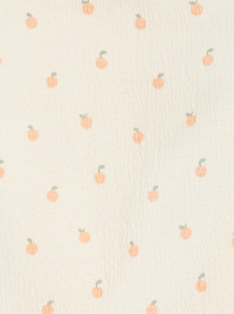 T-shirt con volant e stampa ROSA - Kiabi