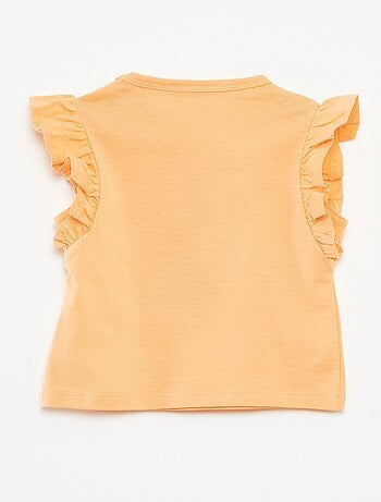 T-shirt con volant 'I Puffi'