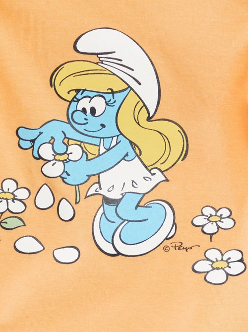 T-shirt con volant 'I Puffi' - Kiabi