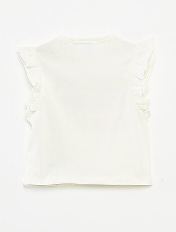 T-shirt con volant 'I Puffi'