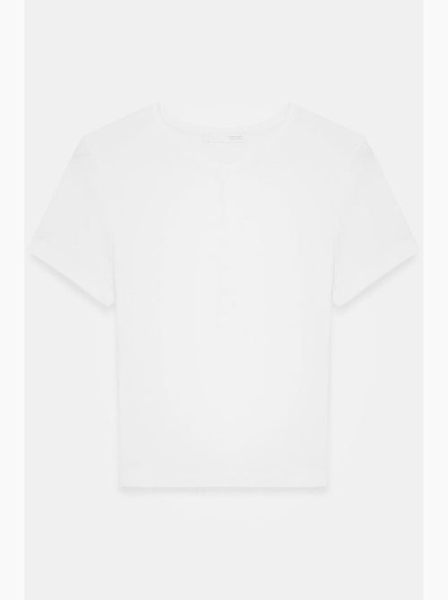 T-shirt corta aderente maglia manica corta dilvin - Kiabi T-shirt corta aderente maglia manica corta dilvin - Kiabi