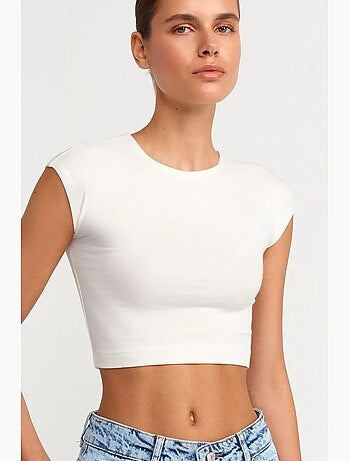 T-shirt corta aderente maglia manica corta dilvin