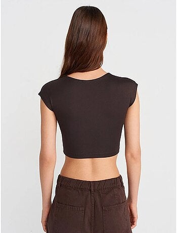 T-shirt corta aderente maglia manica corta dilvin