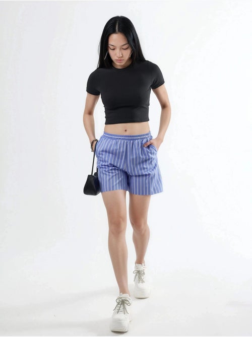 T-shirt corta con scollo rotondo busem - Kiabi T-shirt corta con scollo rotondo busem - Kiabi